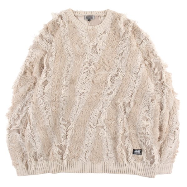 画像1: PeeTee. (ピーティー) “FRINGE JACQUARD KNIT” (1)