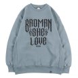画像1: KINGSIZE（キングサイズ）“BADMAN SHE LOVE CREW SWEAT” (1)