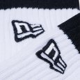 画像4: NEWERA（ニューエラ） “ソックス クルー 2ペア ライン フラッグロゴ エンブロイダリー ブラック/ブルー” (4)