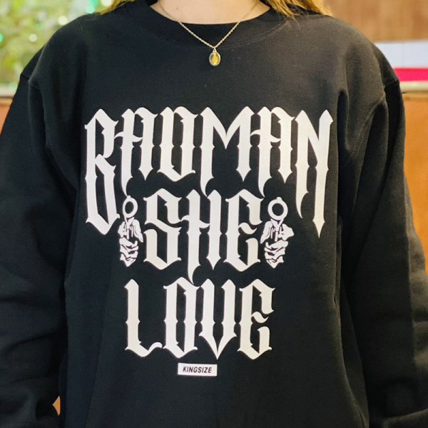 画像11: KINGSIZE（キングサイズ）“BADMAN SHE LOVE CREW SWEAT” (11)