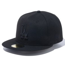 画像1: NEWERA（ニューエラ）“59FIFTY ロサンゼルス・ドジャース ブラック × ブラック” (1)