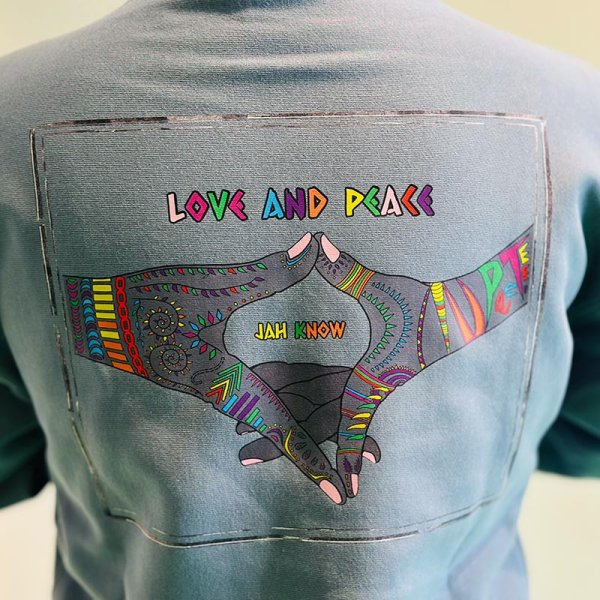 画像15: PeeTee. (ピーティー) “MULTI COLOR LOVE AND PEACE HOODIE” (15)