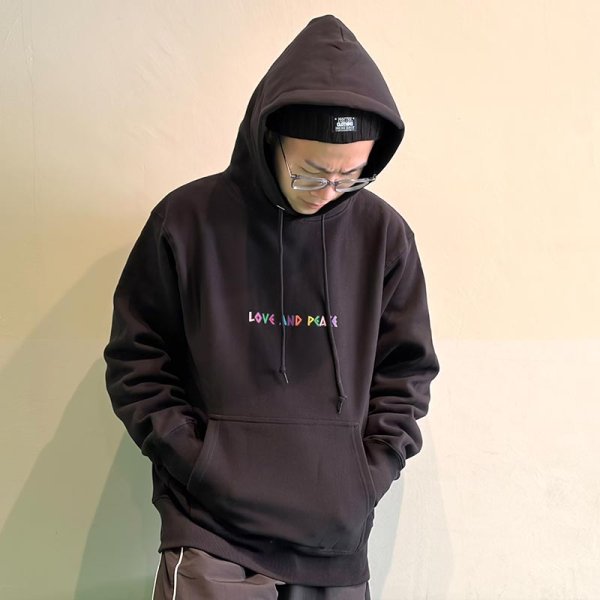 画像12: PeeTee. (ピーティー) “MULTI COLOR LOVE AND PEACE HOODIE” (12)
