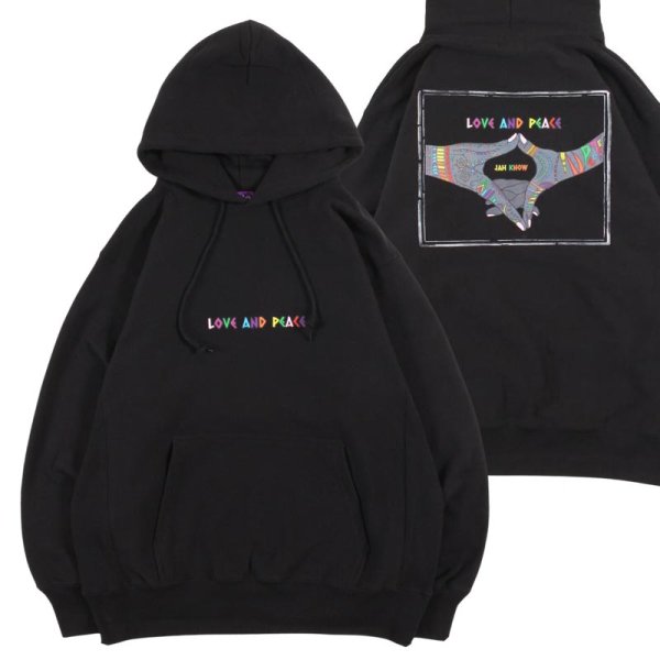 画像1: PeeTee. (ピーティー) “MULTI COLOR LOVE AND PEACE HOODIE” (1)