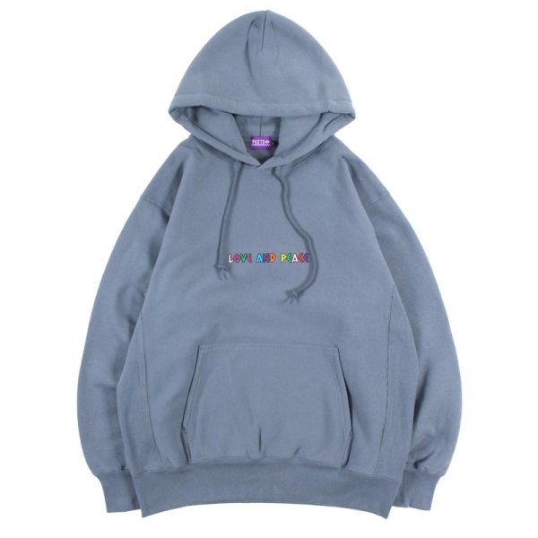 画像2: PeeTee. (ピーティー) “MULTI COLOR LOVE AND PEACE HOODIE” (2)