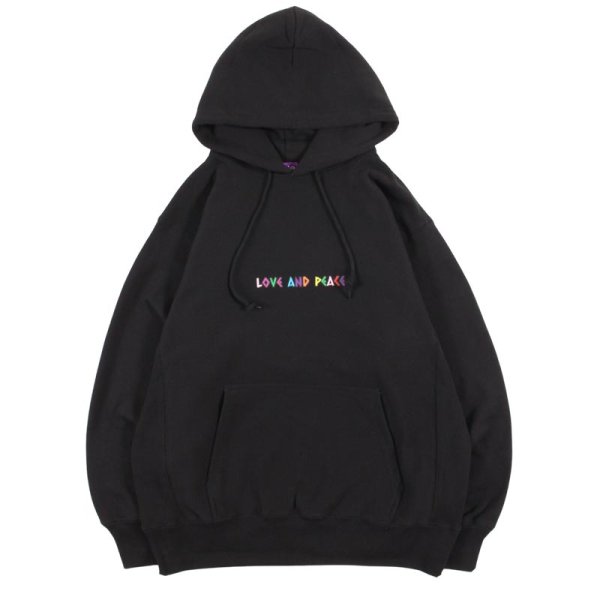 画像2: PeeTee. (ピーティー) “MULTI COLOR LOVE AND PEACE HOODIE” (2)