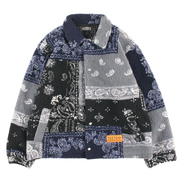 画像1: PeeTee. (ピーティー) “PATCHWORK BOA JACKET” (1)