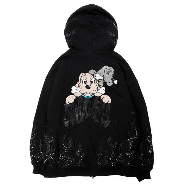 画像4: GALFY(ガルフィー) “ファイヤーピカピカZIPパーカー” (4)