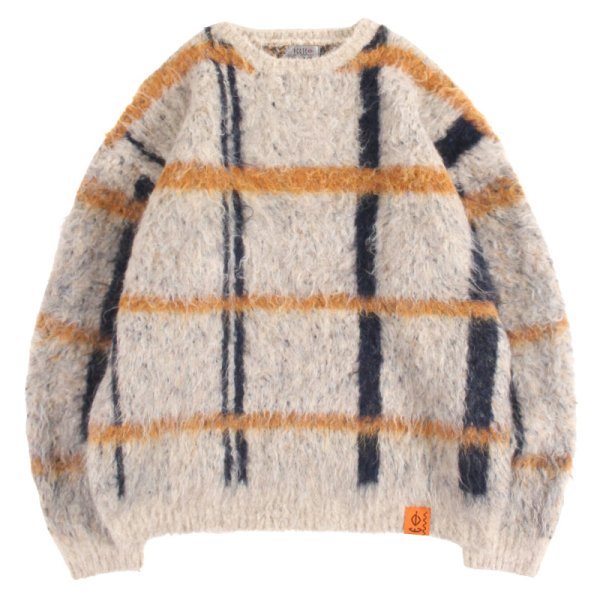 画像1: PeeTee. (ピーティー) “MOHAIR CHECK KNIT” (1)