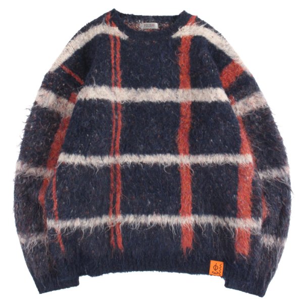 画像1: PeeTee. (ピーティー) “MOHAIR CHECK KNIT” (1)