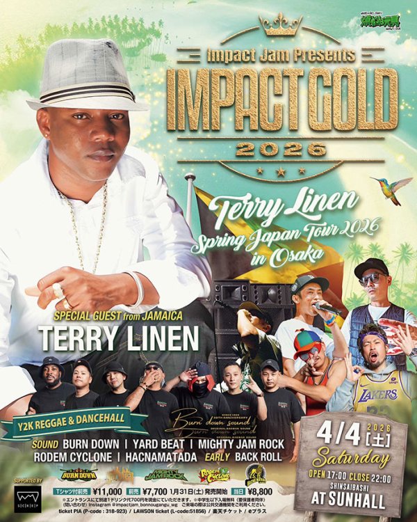 画像1: IMPACT GOLD 2026 -Terry Linen Spring Japan Tour 2026 in OSAKA- (1)