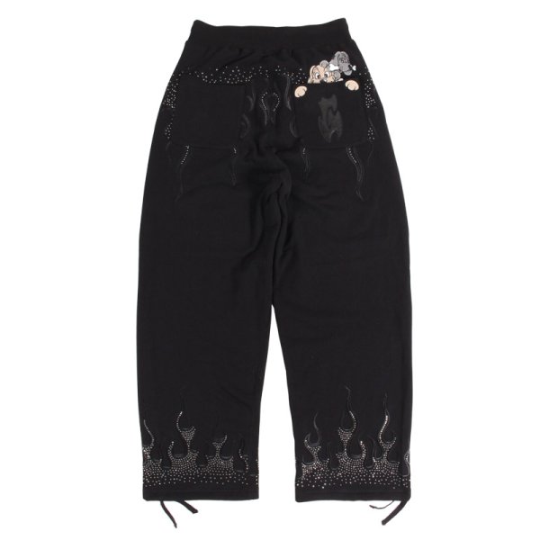 画像4: GALFY(ガルフィー) “ファイヤーピカピカスウェットパンツ” (4)