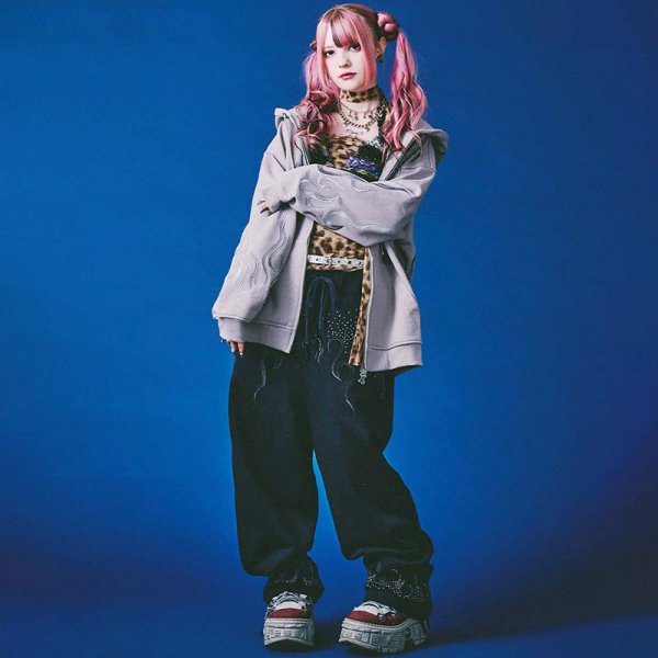 画像19: GALFY(ガルフィー) “ファイヤーピカピカスウェットパンツ” (19)