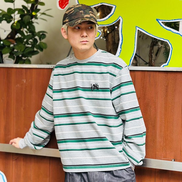 画像10: KINGSIZE（キングサイズ）“DRAW LOGO BORDER L/S TEE” (10)