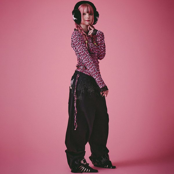 画像16: GALFY(ガルフィー) “ファイヤーピカピカスウェットパンツ” (16)