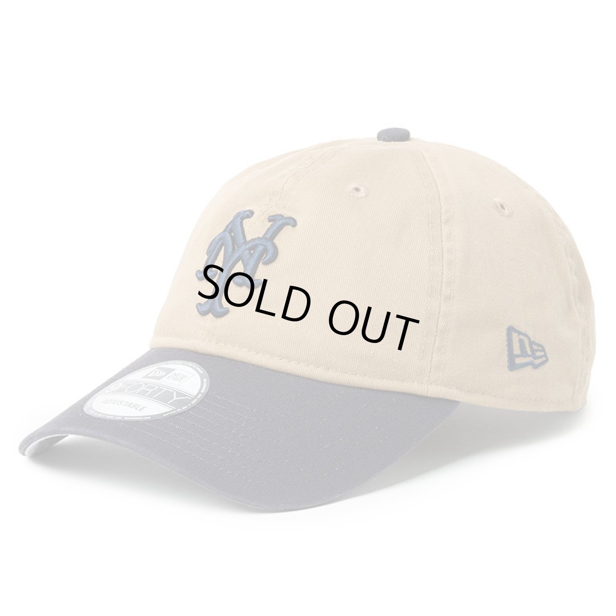 画像1: NEWERA（ニューエラ）“9FORTY MLB アンストラクチャード Unstructured ニューヨーク・メッツ カーキネイビー” (1)