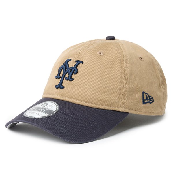 画像1: NEWERA（ニューエラ）“9FORTY MLB アンストラクチャード Unstructured ニューヨーク・メッツ カーキネイビー” (1)