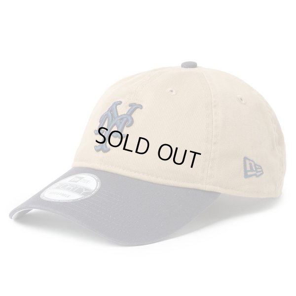 画像1: NEWERA（ニューエラ）“9FORTY MLB アンストラクチャード Unstructured ニューヨーク・メッツ カーキネイビー” (1)
