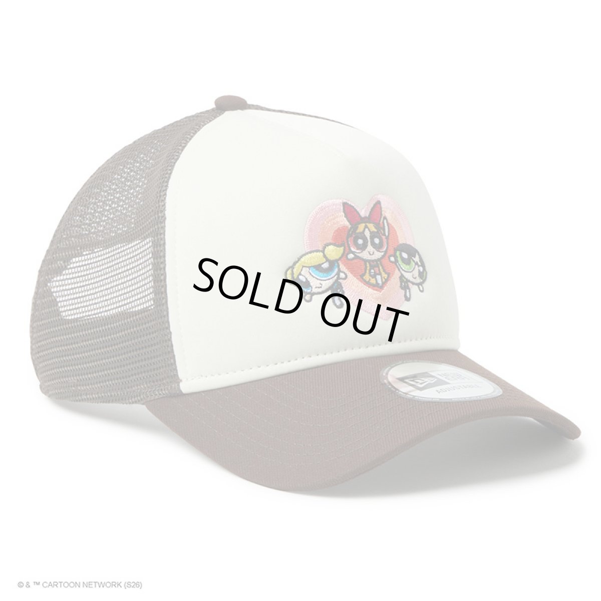 画像3: NEWERA（ニューエラ）“9FORTY A-Frame Trucker The Powerpuff Girls パワーパフ ガールズ ハート クロームホワイト/バーントウッド” (3)