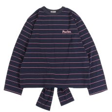 画像2: [レディース] PeeTee. (ピーティー) “BACK DESIGN BORDER L/S TEE” (2)