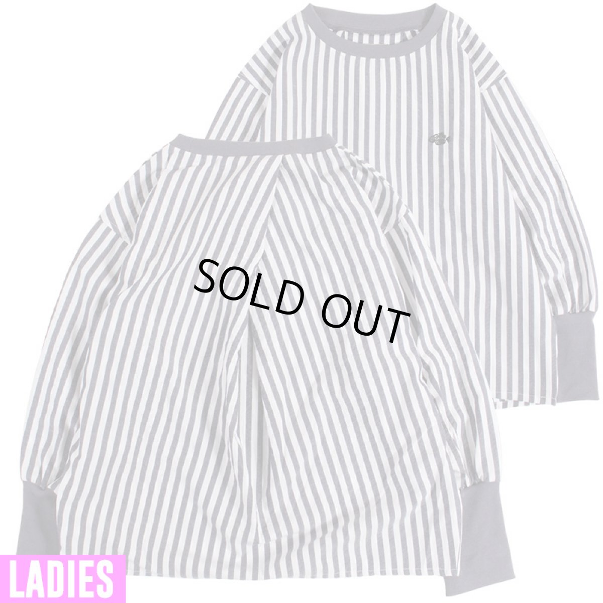 画像1: [レディース] PeeTee. (ピーティー) “STRIPE BACK TUCK BLOUSE” (1)