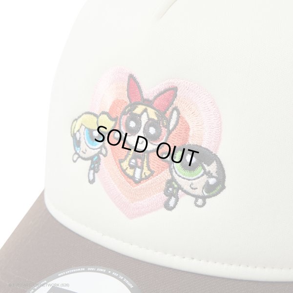 画像8: NEWERA（ニューエラ）“9FORTY A-Frame Trucker The Powerpuff Girls パワーパフ ガールズ ハート クロームホワイト/バーントウッド” (8)