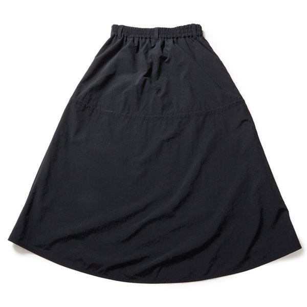 画像3: [レディース] NEWERA（ニューエラ）“Women's ナイロン ドローストリング スカート ブラック” (3)