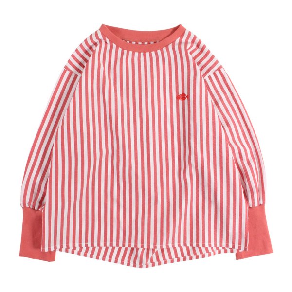 画像2: [レディース] PeeTee. (ピーティー) “STRIPE BACK TUCK BLOUSE” (2)