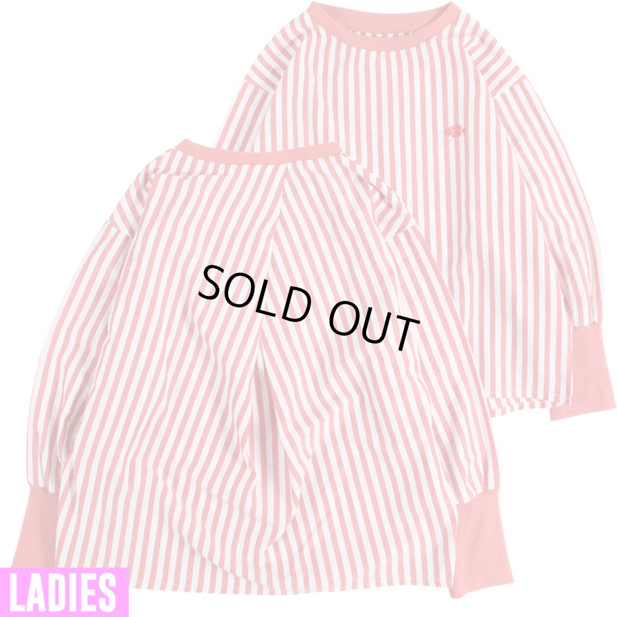 画像1: [レディース] PeeTee. (ピーティー) “STRIPE BACK TUCK BLOUSE” (1)