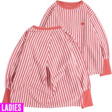 画像1: [レディース] PeeTee. (ピーティー) “STRIPE BACK TUCK BLOUSE” (1)
