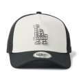 画像2: NEWERA（ニューエラ）“9FORTY A-Frame MLB パール バッジ Pearl Badge ロサンゼルス・ドジャース ブラック/クロームホワイト” (2)