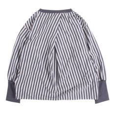 画像3: [レディース] PeeTee. (ピーティー) “STRIPE BACK TUCK BLOUSE” (3)