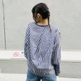 画像13: [レディース] PeeTee. (ピーティー) “STRIPE BACK TUCK BLOUSE” (13)