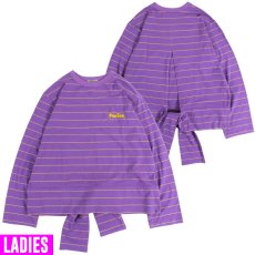 画像1: [レディース] PeeTee. (ピーティー) “BACK DESIGN BORDER L/S TEE” (1)