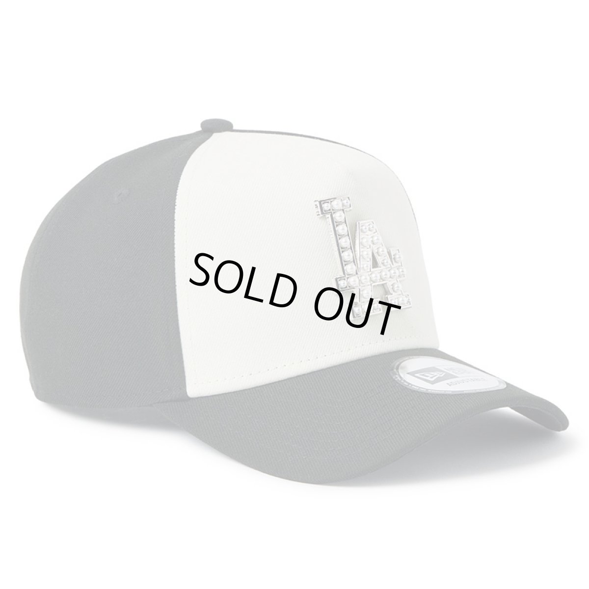 画像3: NEWERA（ニューエラ）“9FORTY A-Frame MLB パール バッジ Pearl Badge ロサンゼルス・ドジャース ブラック/クロームホワイト” (3)