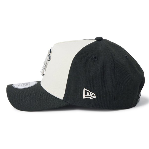画像5: NEWERA（ニューエラ）“9FORTY A-Frame MLB パール バッジ Pearl Badge ニューヨーク・ヤンキース ブラック/クロームホワイト” (5)