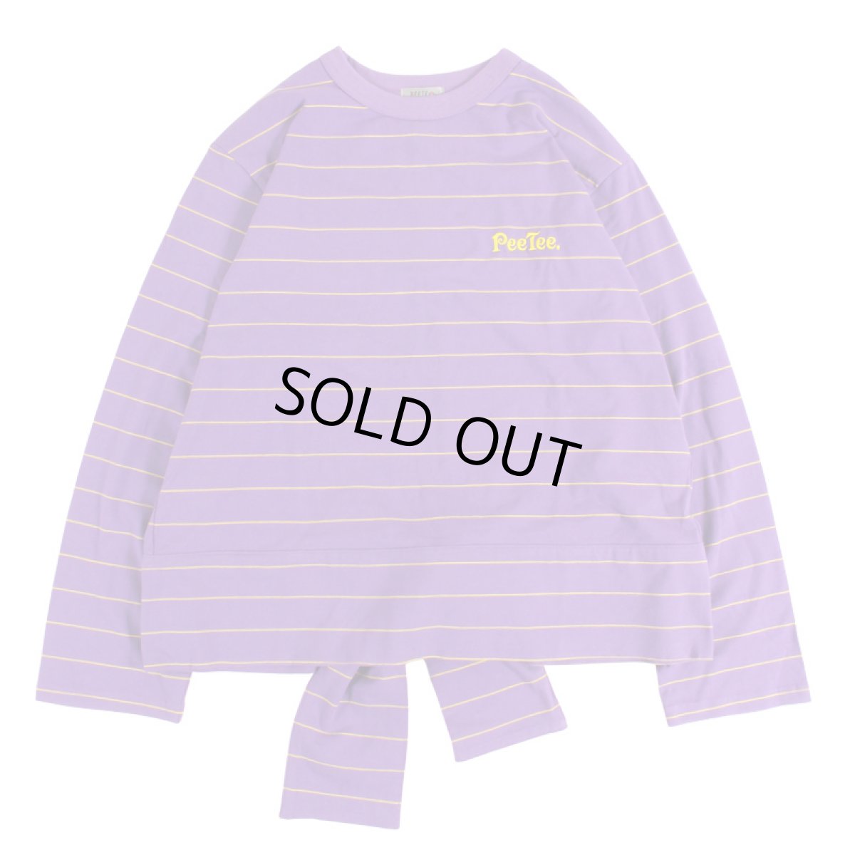 画像2: [レディース] PeeTee. (ピーティー) “BACK DESIGN BORDER L/S TEE” (2)