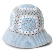NEWERA（ニューエラ）“クロシェ ニットバケット ブルー/グレー