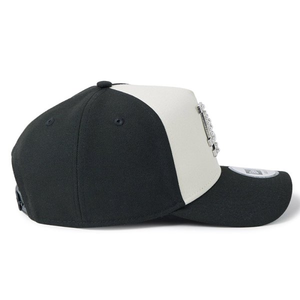 画像6: NEWERA（ニューエラ）“9FORTY A-Frame MLB パール バッジ Pearl Badge ロサンゼルス・ドジャース ブラック/クロームホワイト” (6)
