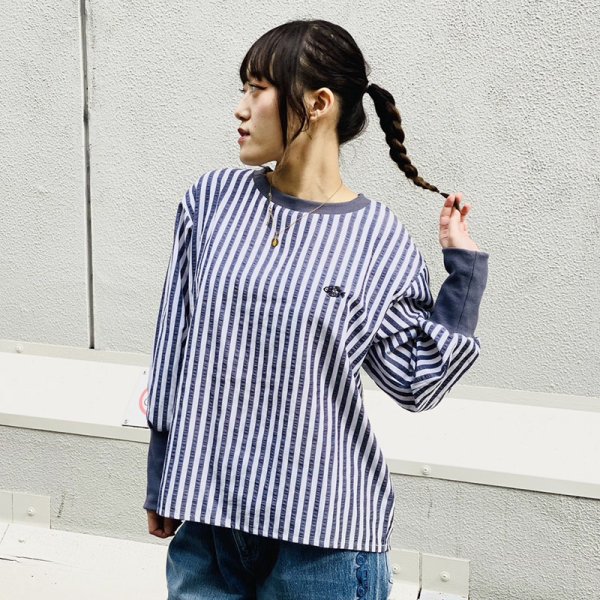 画像14: [レディース] PeeTee. (ピーティー) “STRIPE BACK TUCK BLOUSE” (14)