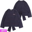 画像1: [レディース] PeeTee. (ピーティー) “BACK DESIGN BORDER L/S TEE” (1)