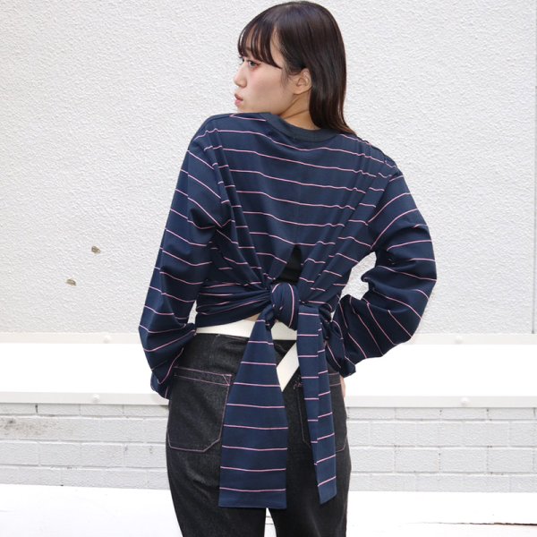 画像15: [レディース] PeeTee. (ピーティー) “BACK DESIGN BORDER L/S TEE” (15)