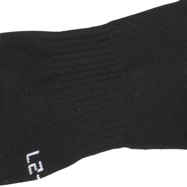 画像11: NEWERA（ニューエラ） “ソックス クルー 2ペア ライン フラッグロゴ エンブロイダリー ブラックｘホワイト/グレー” (11)