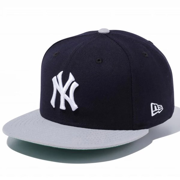 画像1: NEWERA（ニューエラ）“9FIFTY クーパーズタウン ニューヨーク・ヤンキース ネイビー × ホワイト グレーバイザー” (1)