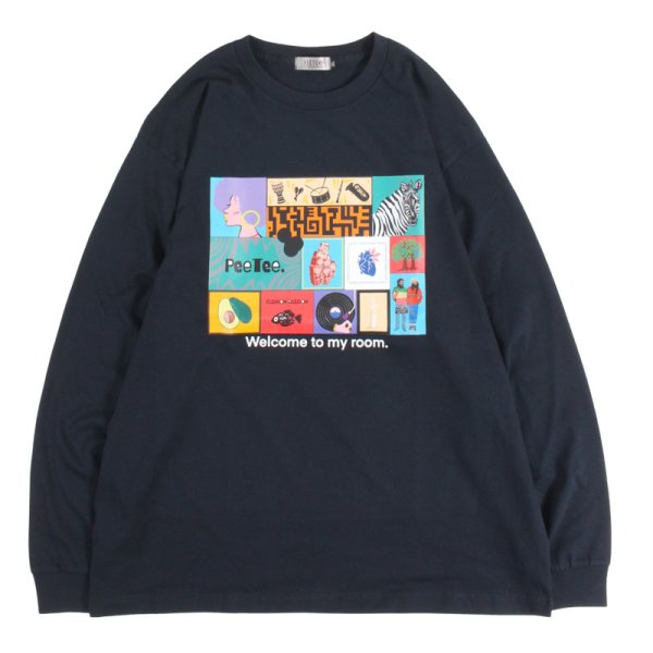 画像1: 【予約】PeeTee. (ピーティー) “WELCOME TO MY ROOM L/S TEE” (1)