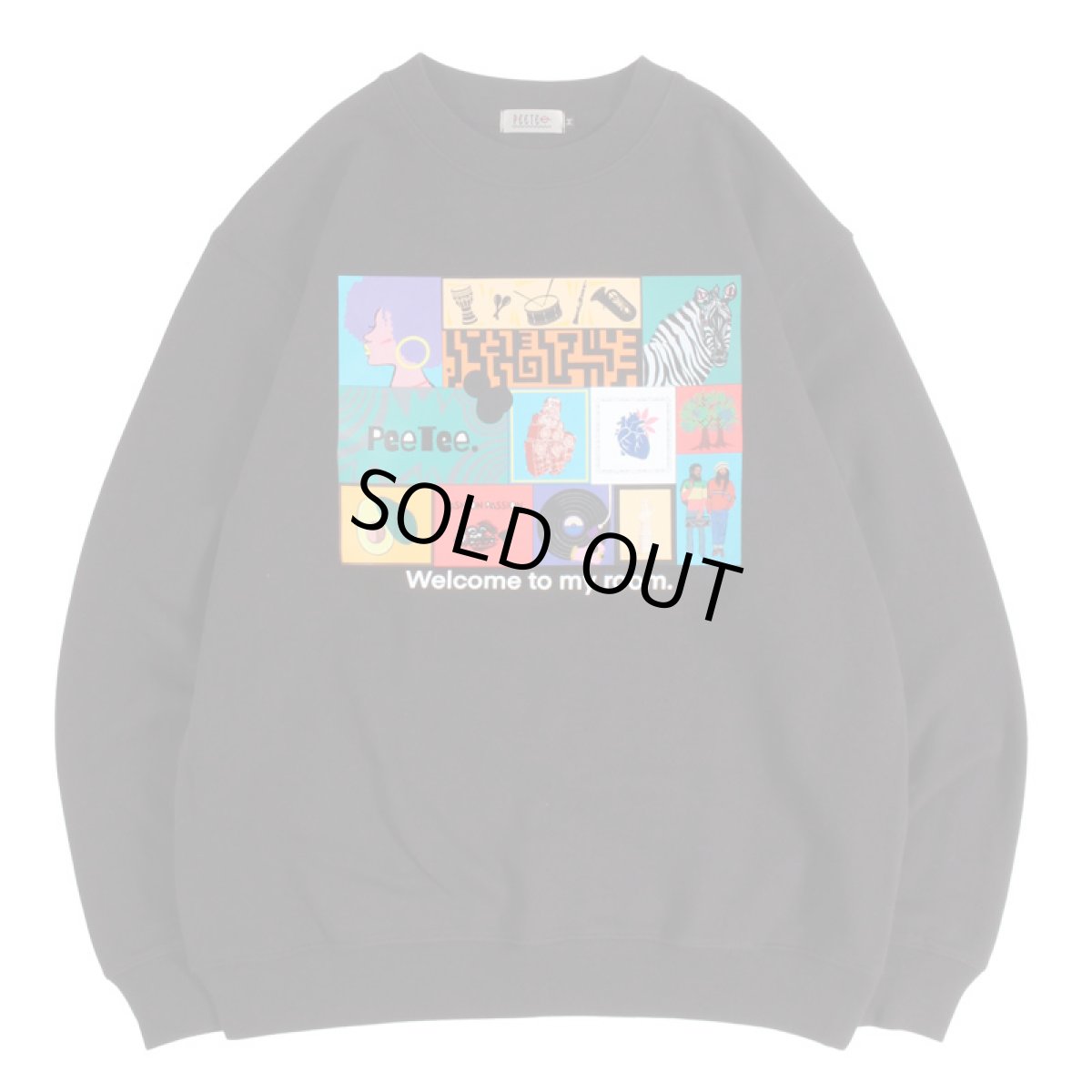 画像1: PeeTee. (ピーティー) “WELCOME TO MY ROOM CREW SWEAT” (1)