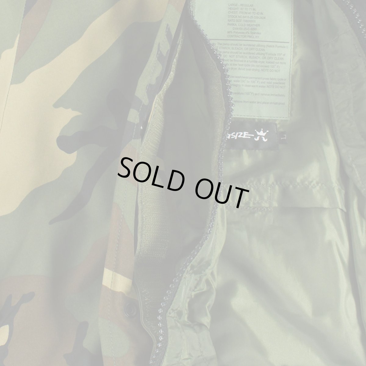 画像21: KINGSIZE（キングサイズ）“DRAW LOGO CAMO JACKET” (21)