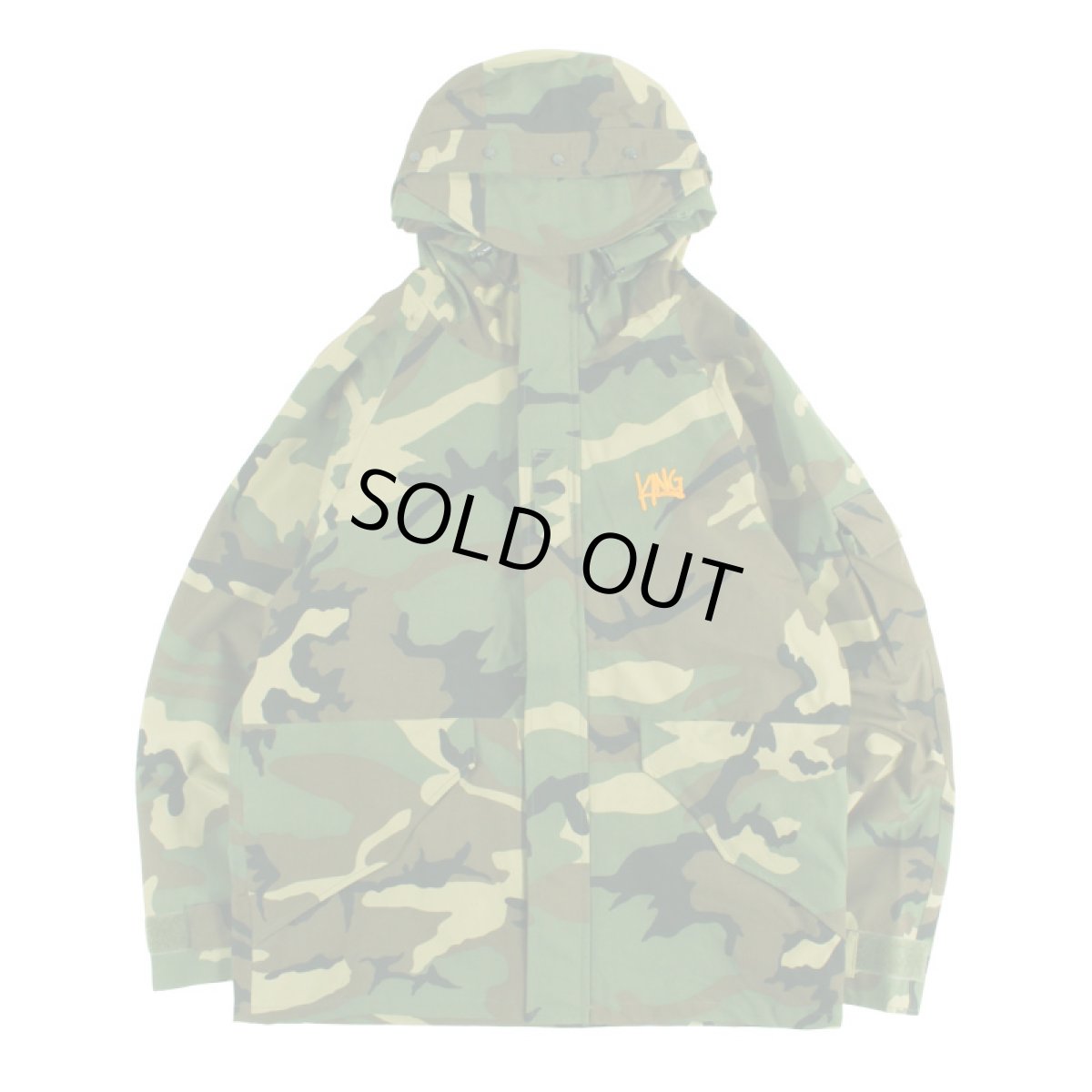 画像1: KINGSIZE（キングサイズ）“DRAW LOGO CAMO JACKET” (1)