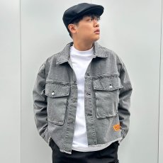 画像13: PeeTee. (ピーティー) “LOVE AND PEACE CUTOFF DENIM JACKET” (13)