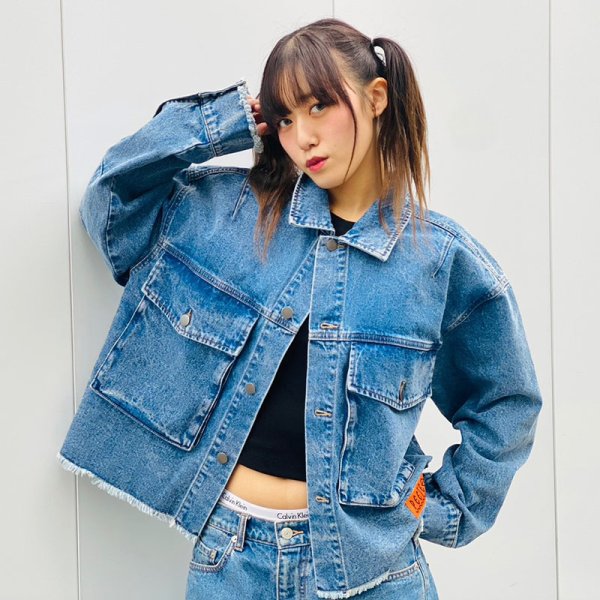 画像13: PeeTee. (ピーティー) “LOVE AND PEACE CUTOFF DENIM JACKET” (13)